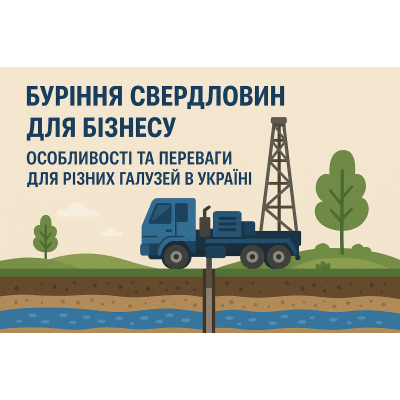 Буріння свердловин для бізнесу: особливості та переваги для різних галузей в Україні